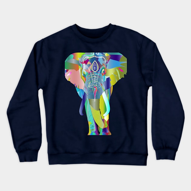 elephant Crewneck Sweatshirt by samodz